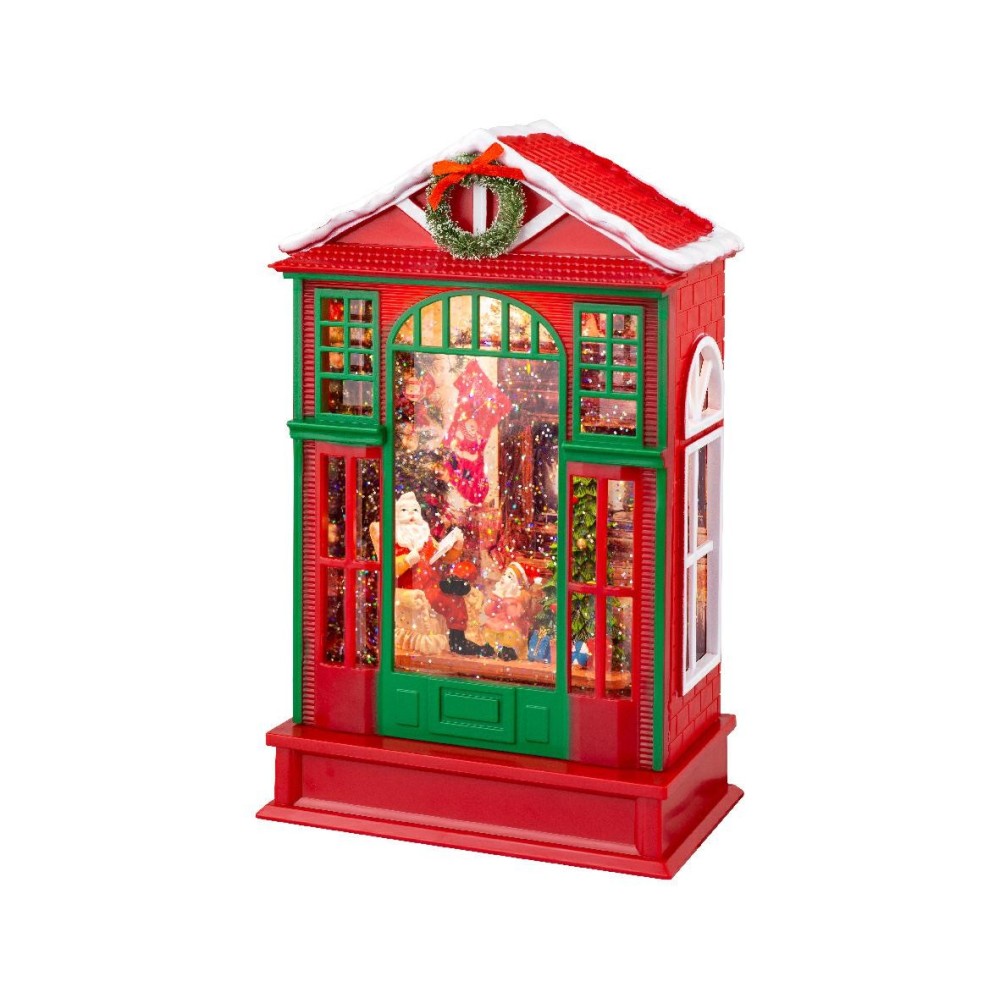 CASETTA BABBO NATALE CON LED R